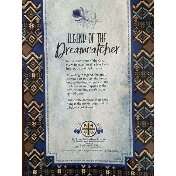 New Brown Beaded Dream Catcher With Feathers Hanging Decor - Picture 4 of 6